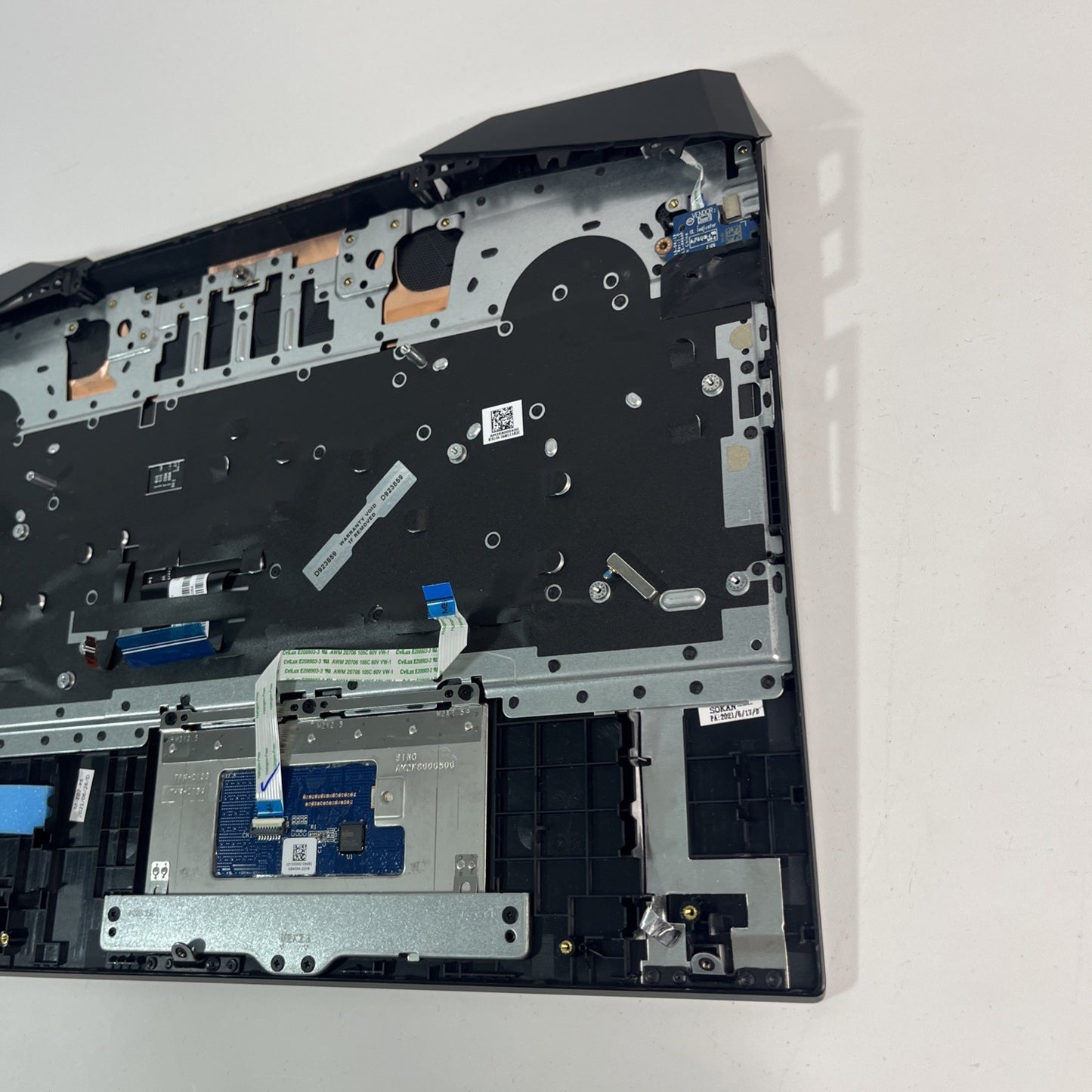 Genuine Black Hp Pavilion 15-dk2029na Palmrest ,keyboard & Usb Board AM2K8000