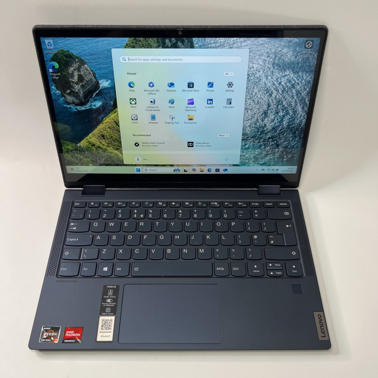 Lenovo Yoga 6 13ALC7 AMD Ryzen 7-5700U 8GB RAM 512GB SSD Touch Screen Win 11