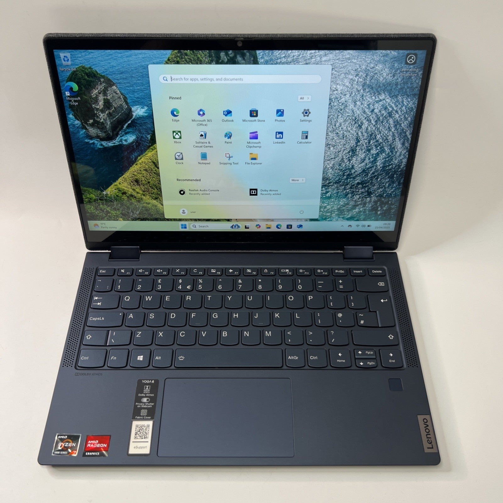 Lenovo Yoga 6 13ALC7 AMD Ryzen 7-5700U 8GB RAM 512GB SSD Touch Screen Win 11