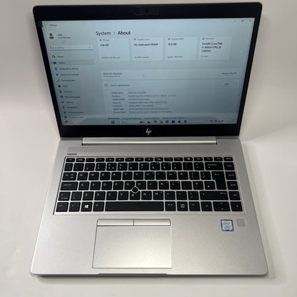 HP EliteBook 840 G6 14" FHD Laptop Intel i7 8665U 16GB RAM 256GB SSD Windows 11