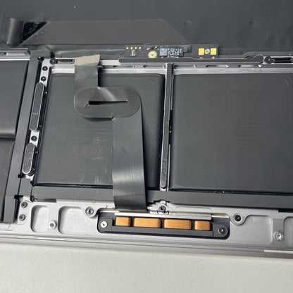 Genuine MacBook Pro16" A2141-2019 Palmrest keyboard Trackpad.  Bit Crack At Side