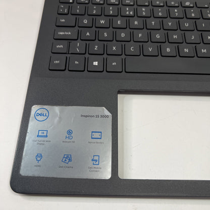 Genuine Dell Inspiron 3505 Palmrest Assembly UK Keyboard 033HPP (SMALL CRACK)