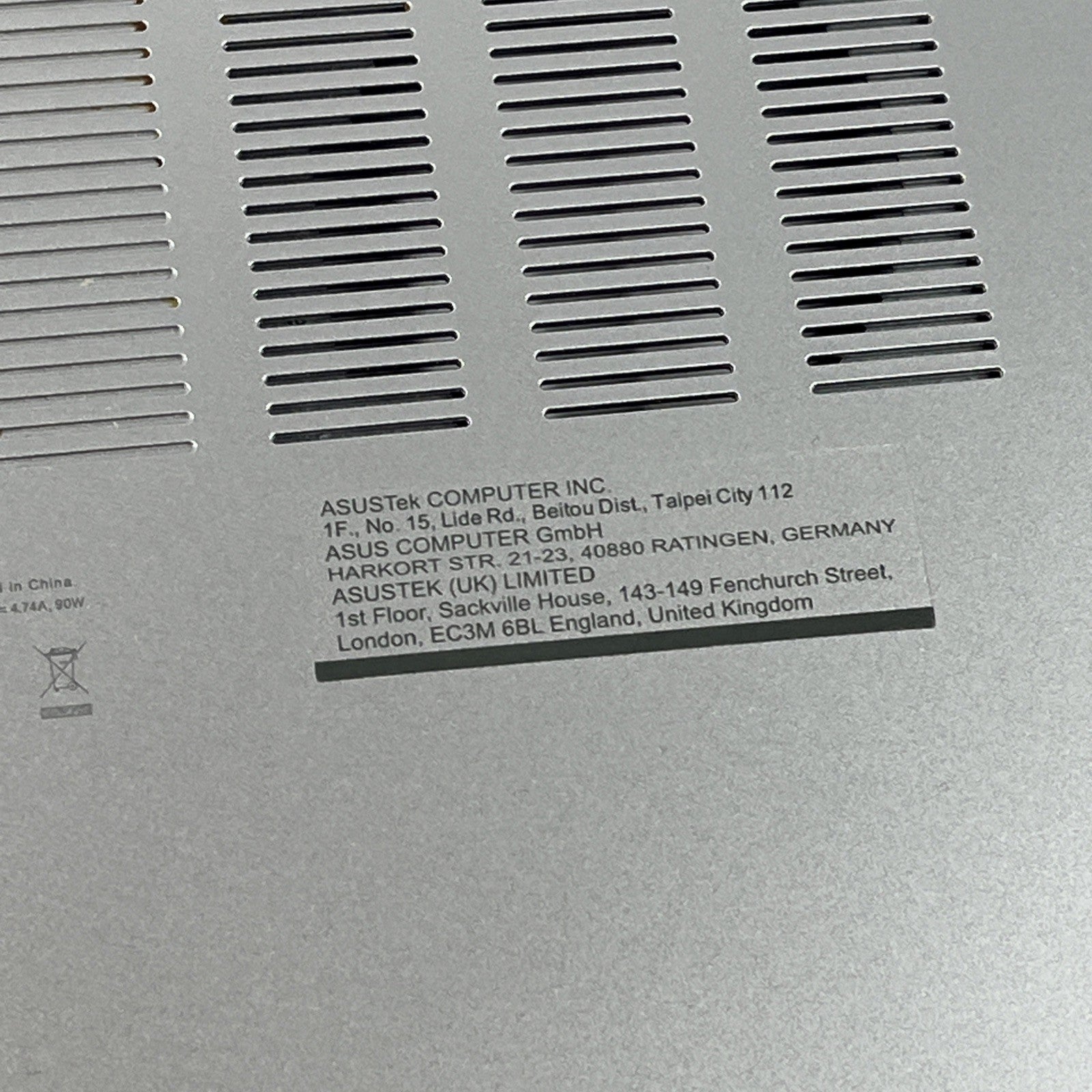 Genuine Silver Asus Vivobook 16 M1603Q bottom base 13N1-FDA0A11