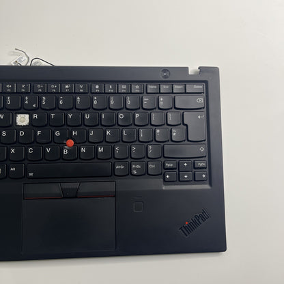 Genuine black Lenovo ThinkPad X1 Carbon 6th Gen Complete UK Palmrest.Missing Key