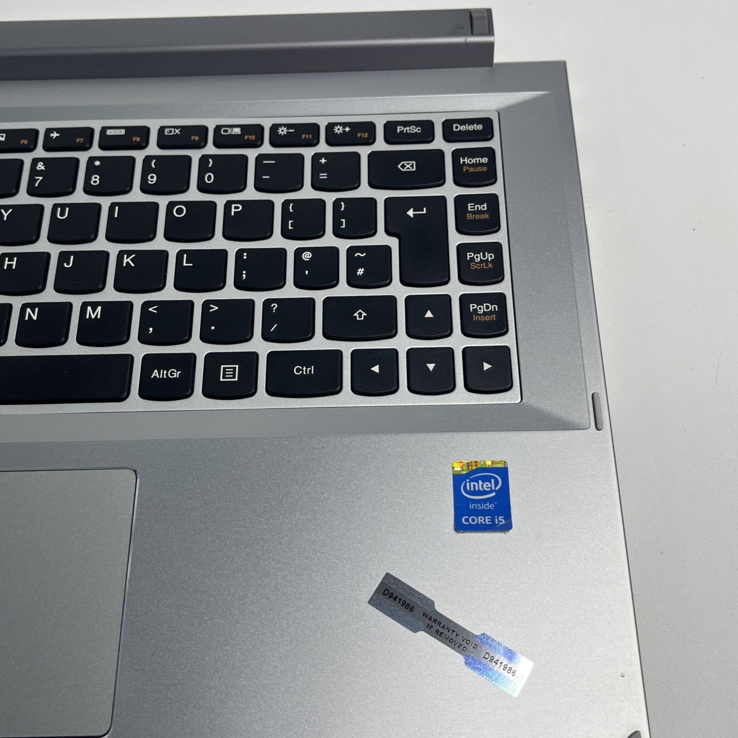 Genuine Lenovo Flex 2-14 Palmrest Touchpad UK Keyboard Assembly Silver +DC Cable