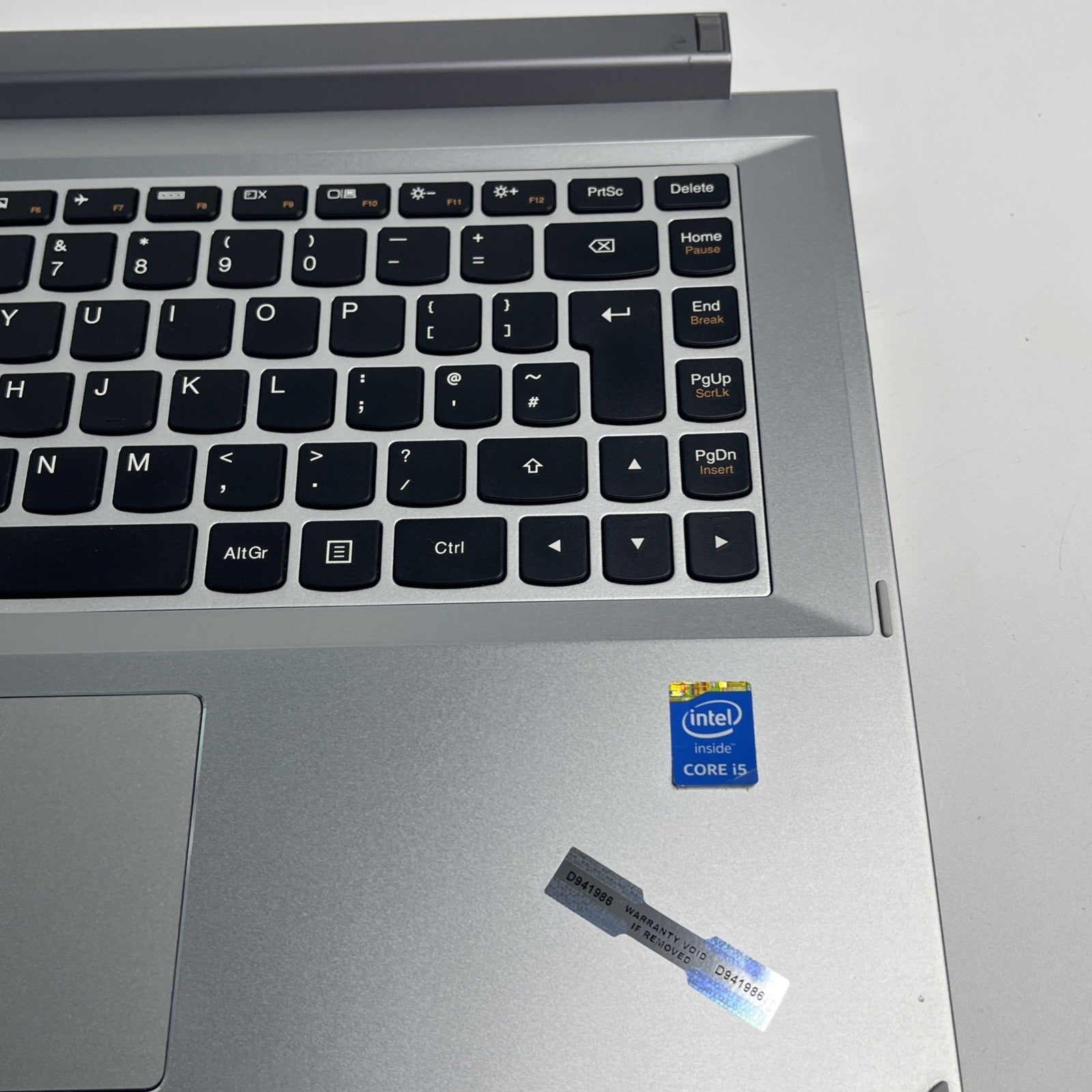 Genuine Lenovo Flex 2-14 Palmrest Touchpad UK Keyboard Assembly Silver +DC Cable