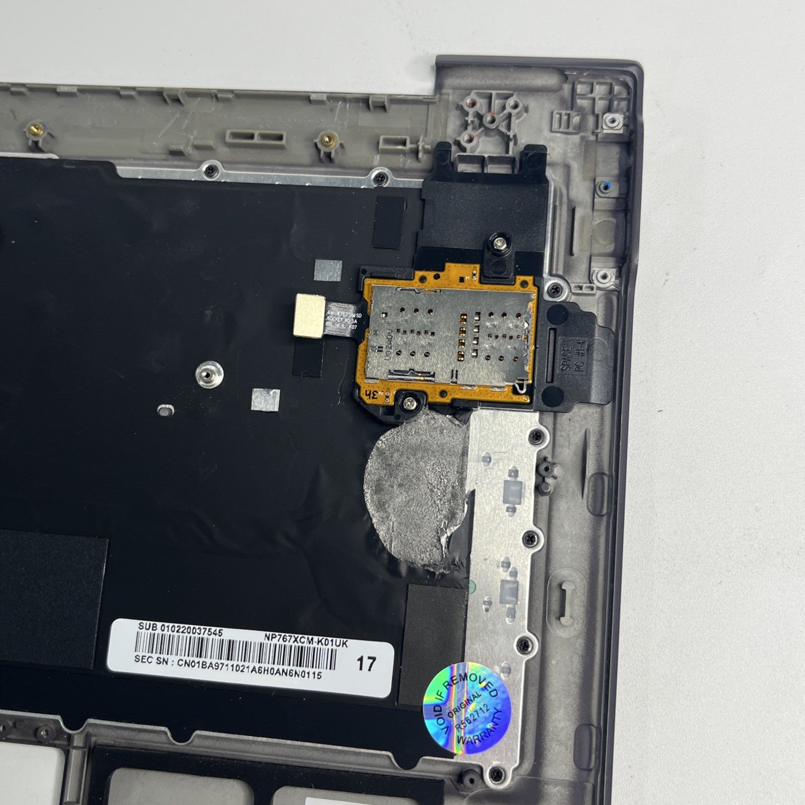 Genuine Palmrest Samsung Galaxy Book S 13 NP767XCM UK Keyboard BACKLIT FAULTY