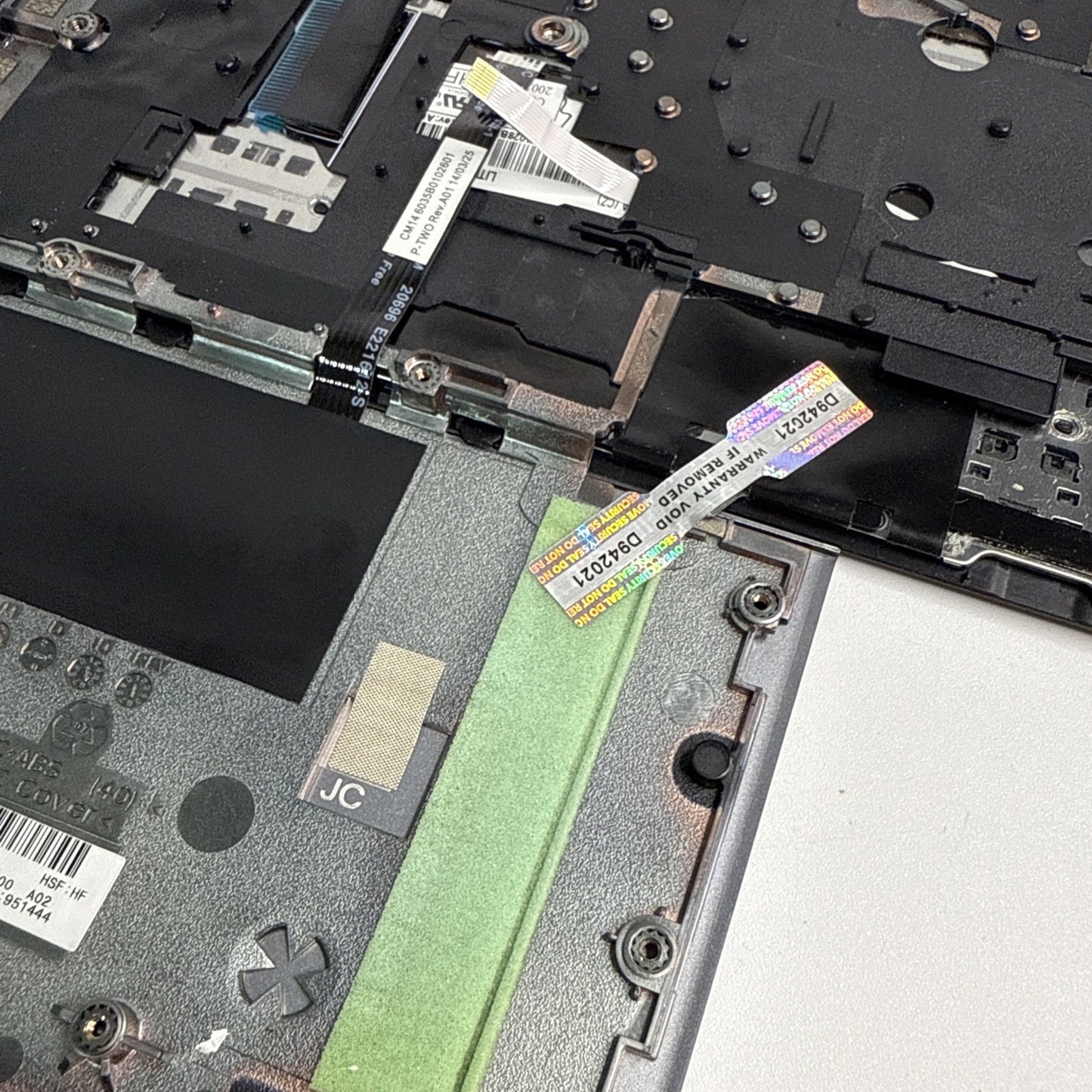 HP Elitebook 840 G1 Palmrest Assembly UK Keyboard 730964-001