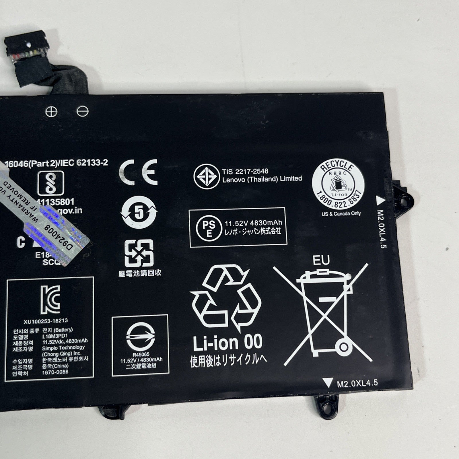 Genuine L18M3Pd1 Battery for Lenovo T14s Good Health