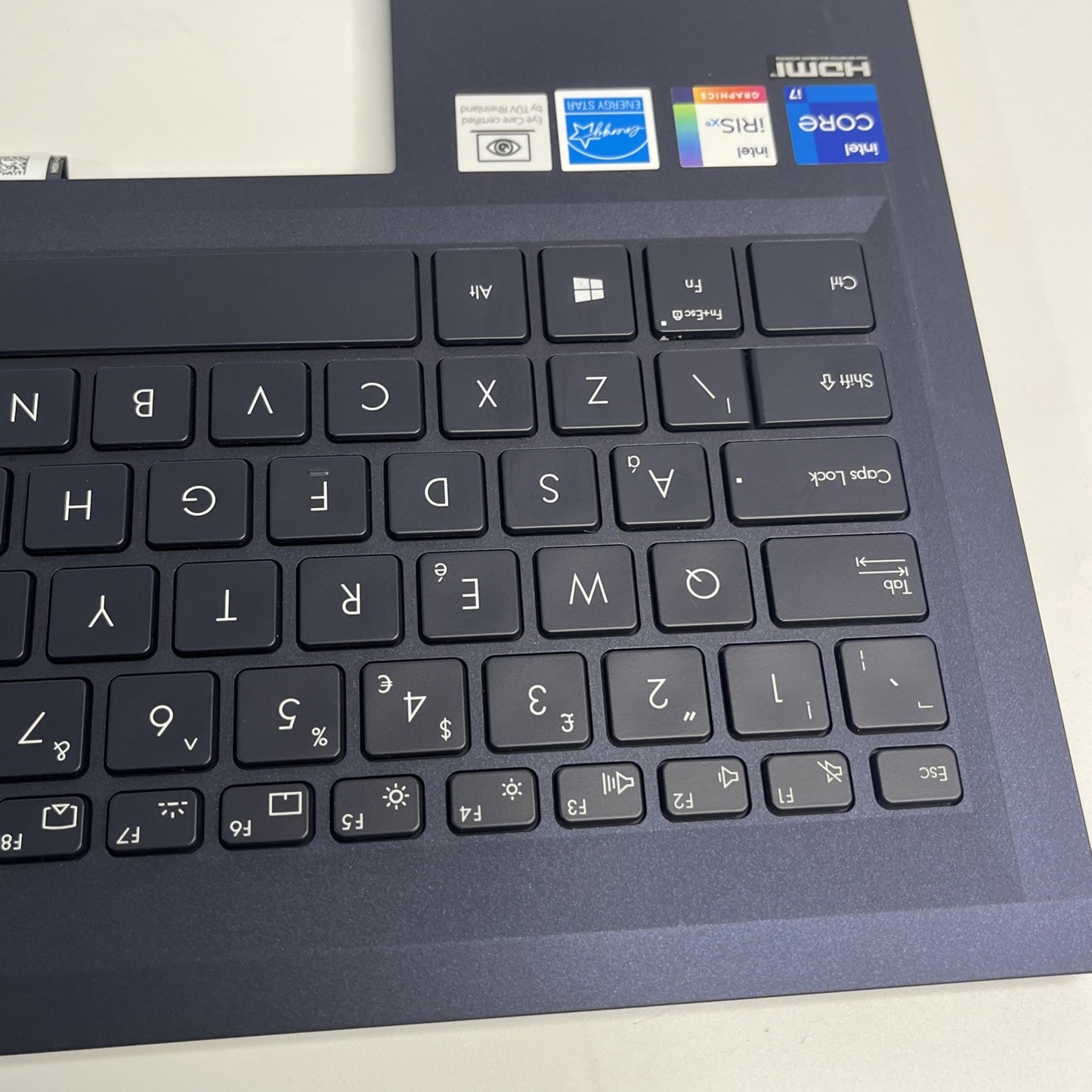 Genuine Blue ASUS Expertbook B1500C palmrest And Keyboard 13N1–DFA0511