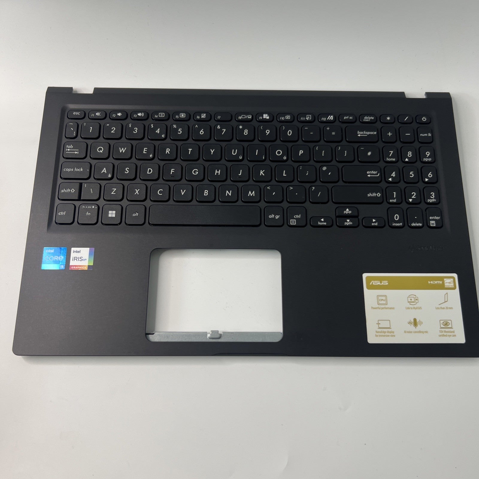 ASUS VivoBook X1500E Palmrest Assembly  UK keyboard 13N1-CMA0601 BLACK