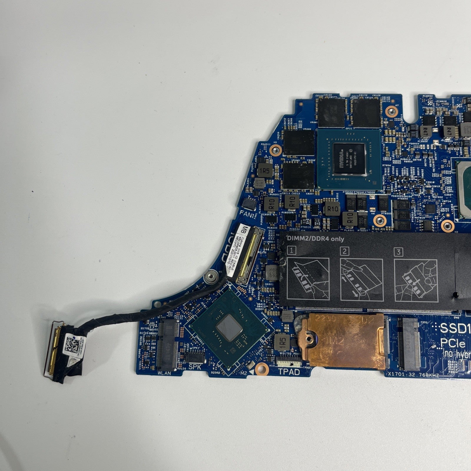 Genuine Dell Inspiron 15 7510 i7-11800H Mortherboard RTX 3050 Working 