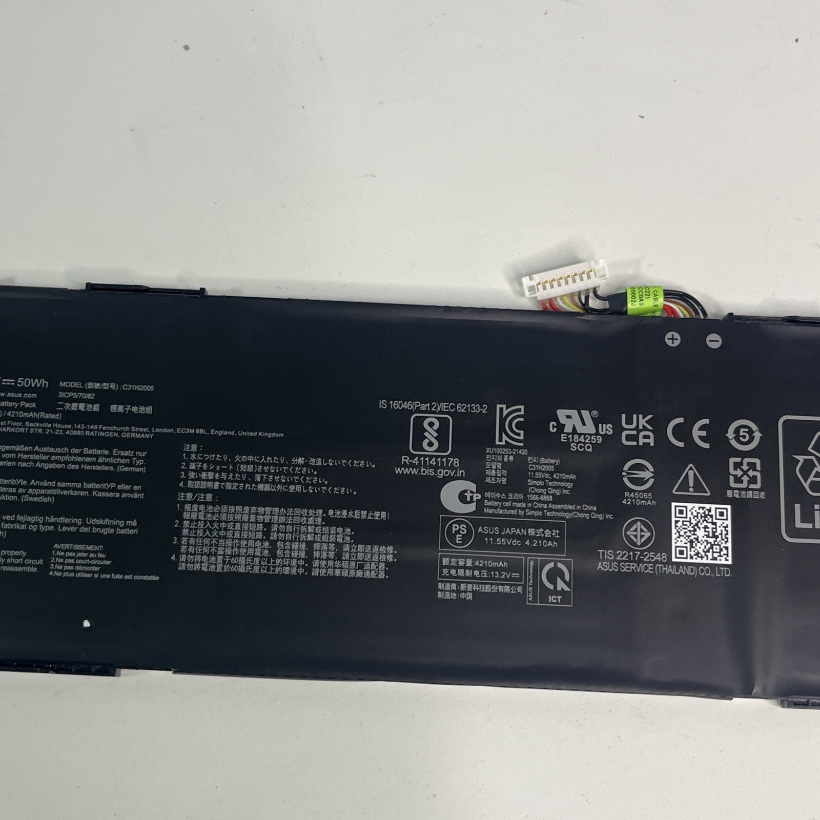 Genuine Asus C31N2005 Laptop Battery  Series. GOOD Health.