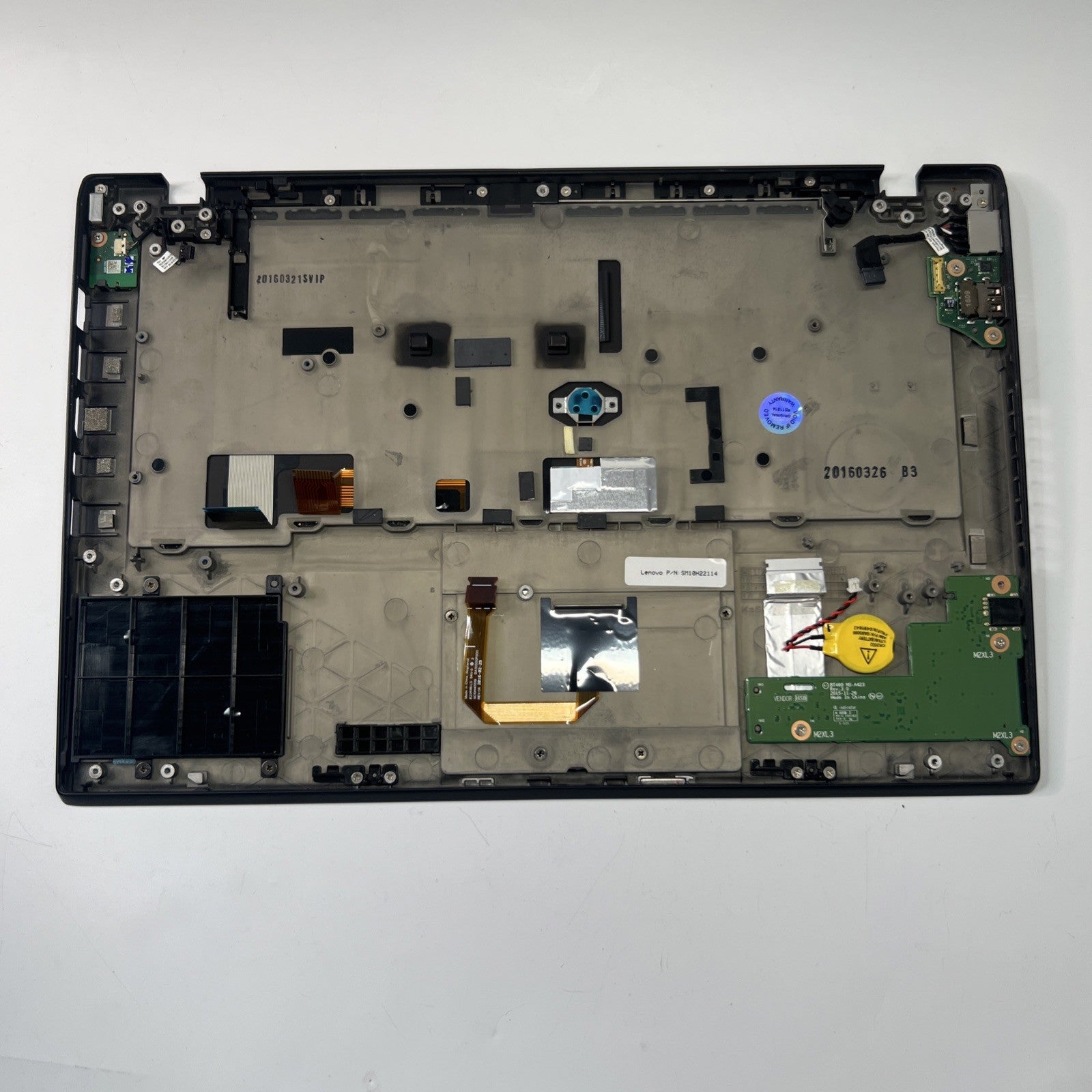 Genuine Lenovo ThinkPad T460s Complete Palmrest Assembly AM0YU000100