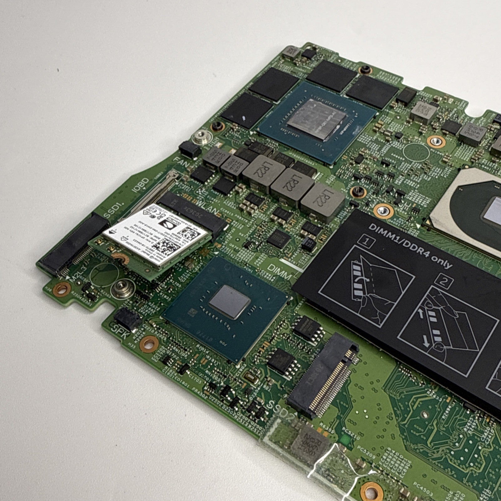 Dell Inspiron 7501 Motherboard i7-10750H 09H3PJ (FOR PARTS) Genuine