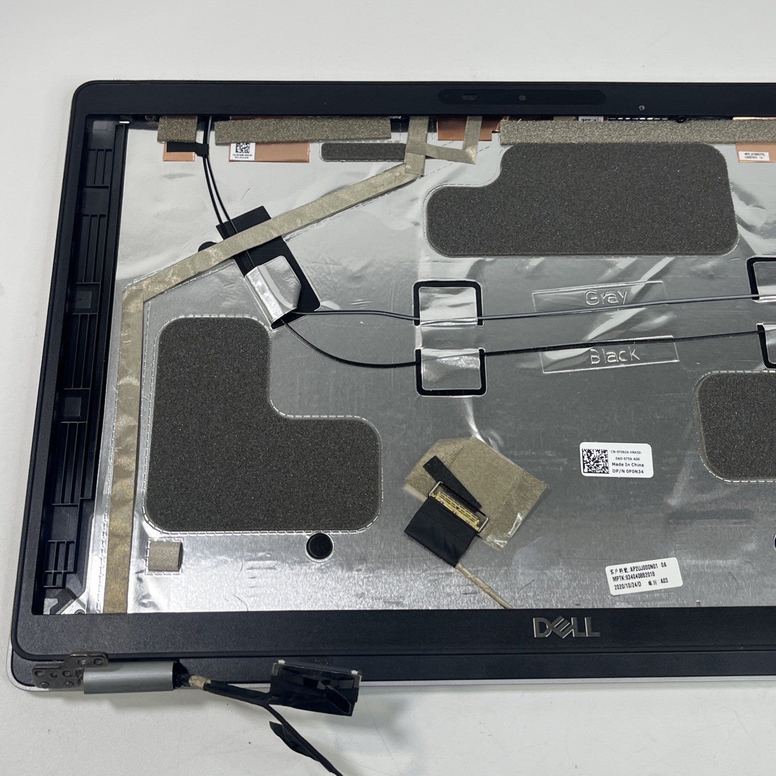 Genuine DELL LATITUDE 5510 Back Cover Top Lid, Webcam & Bezel. Few Signs