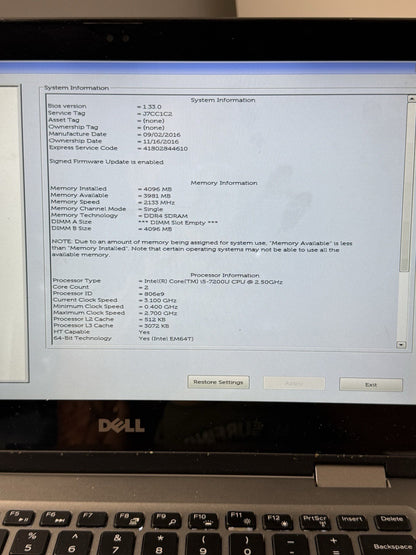 Genuine Dell Inspiron 13 5378 5379 13,3" FHD LCD Touchscreen Assembly Top Lid