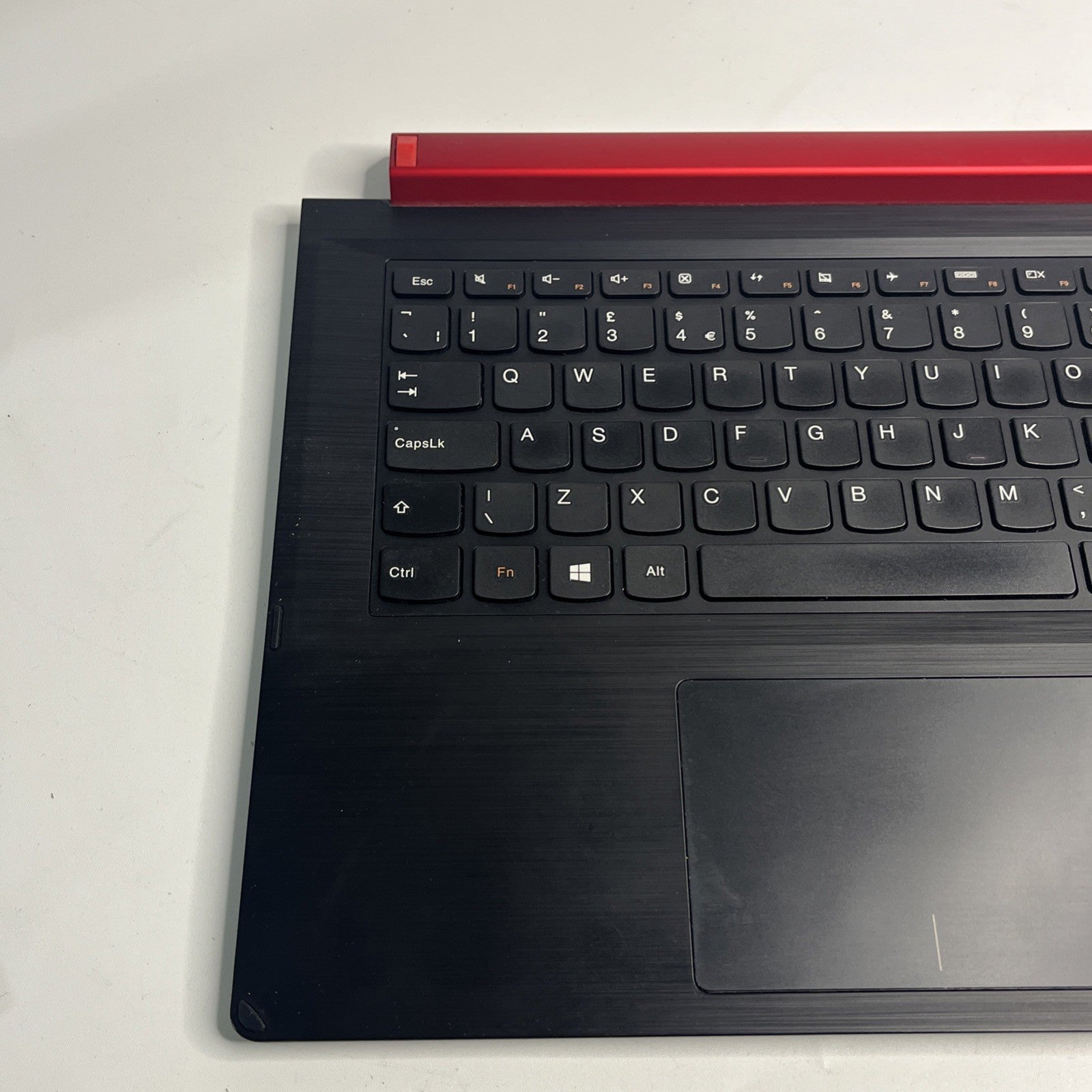 Genuine Lenovo Flex 2-14 Palmrest Touchpad UK Keyboard Assembly Red & Black+DC C
