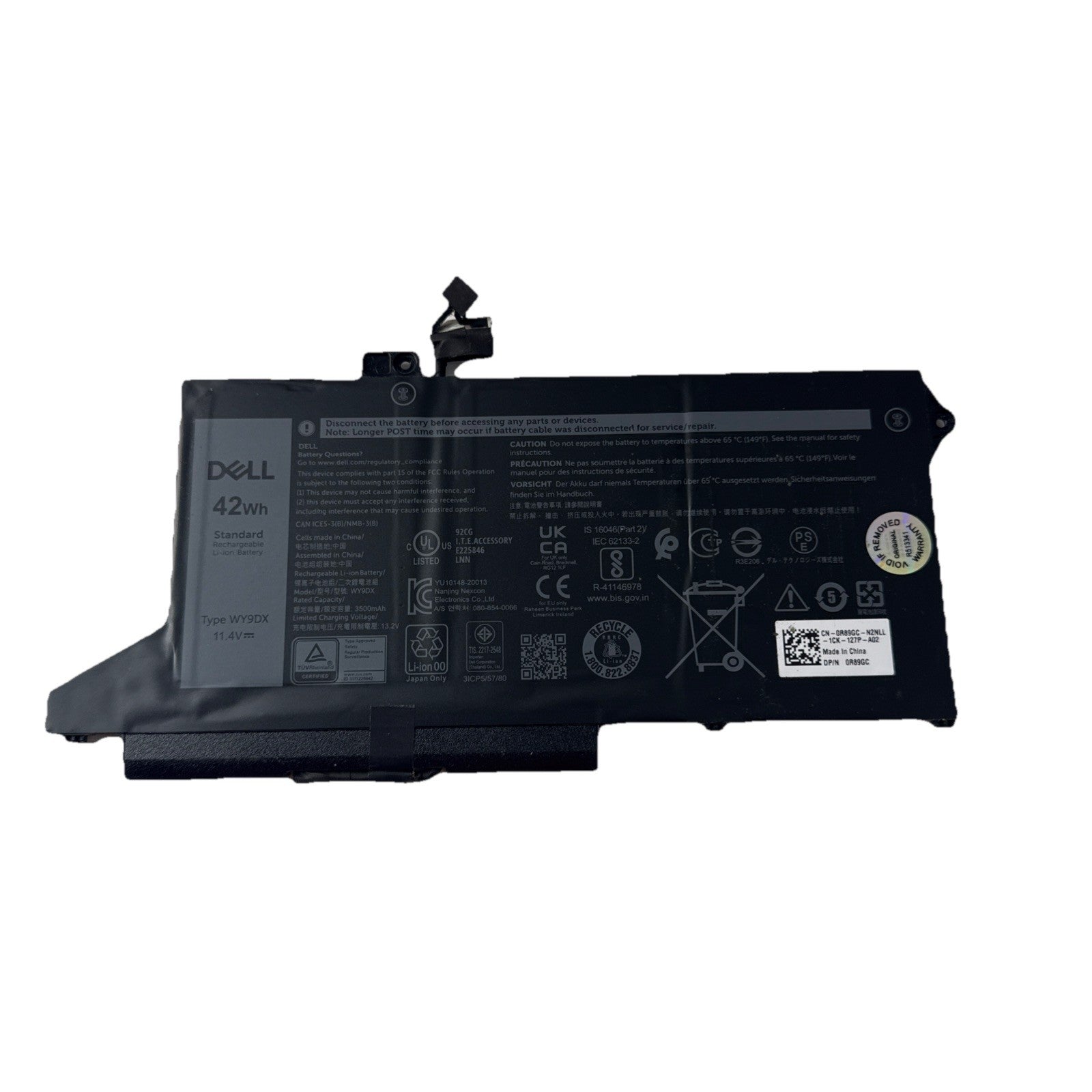 Genuine Dell WY9DX Latitude 5520 5420 Precision 3560 42Whr Battery R89GC