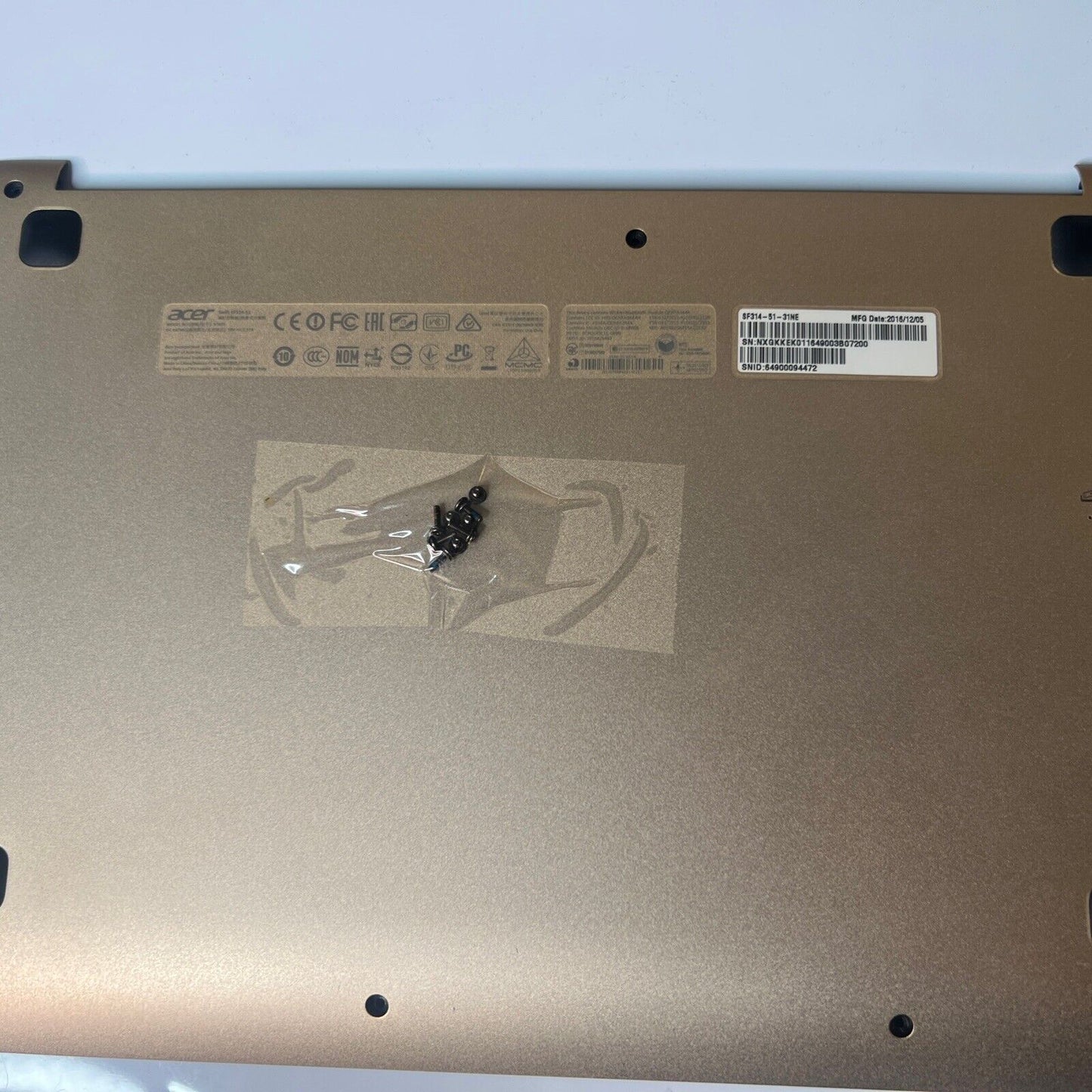 Acer Aspire Swift SF314-51 Golden Bottom Base 13N1-0QA0701
