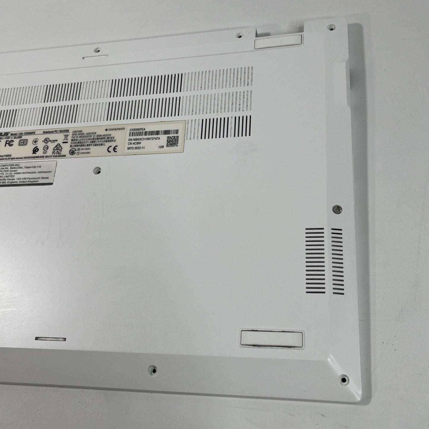 Genuine Asus Chromebook CX5500FE Base Bottom Cover 13N1-BRA0221