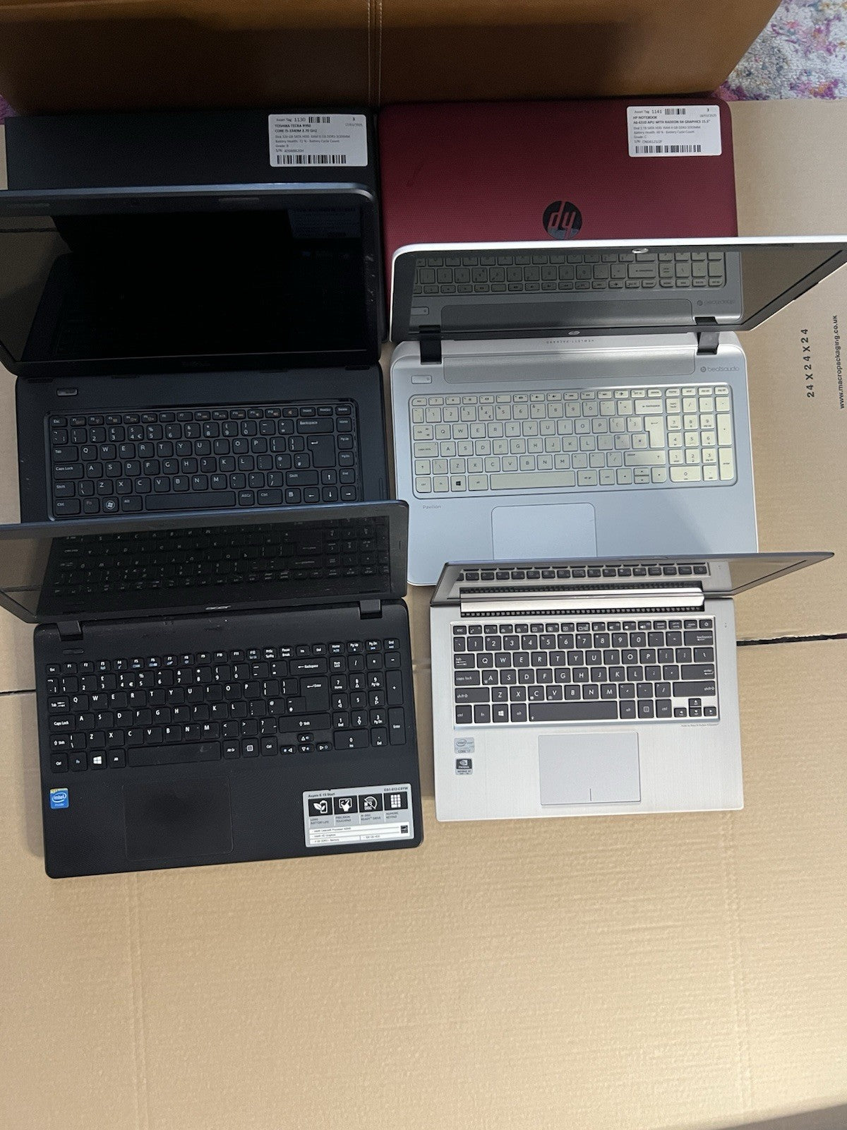 Job Lot Of Mixed 36 Laptops For Spares or Repair Hp Dell Lenovo Asus MacBook