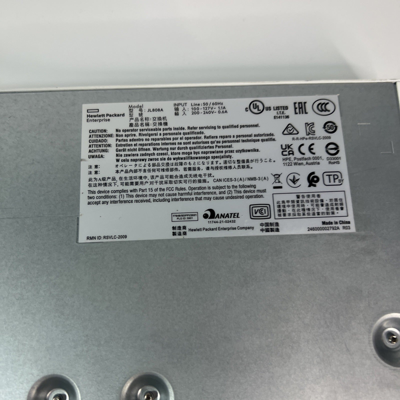 HP ARUBA  J808A / JL808-6001 Instant on 1960  48 Port Gigabit Managed Switch