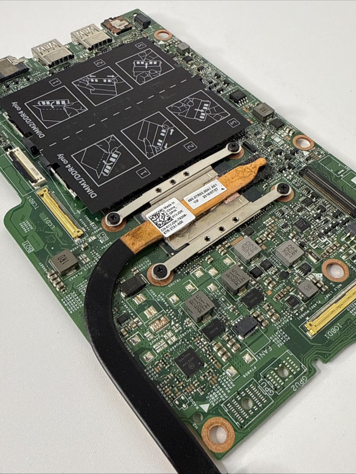 Dell Inspiron 13 5378 Laptop i5-7200U Motherboard 0PG0MH + Heatsink