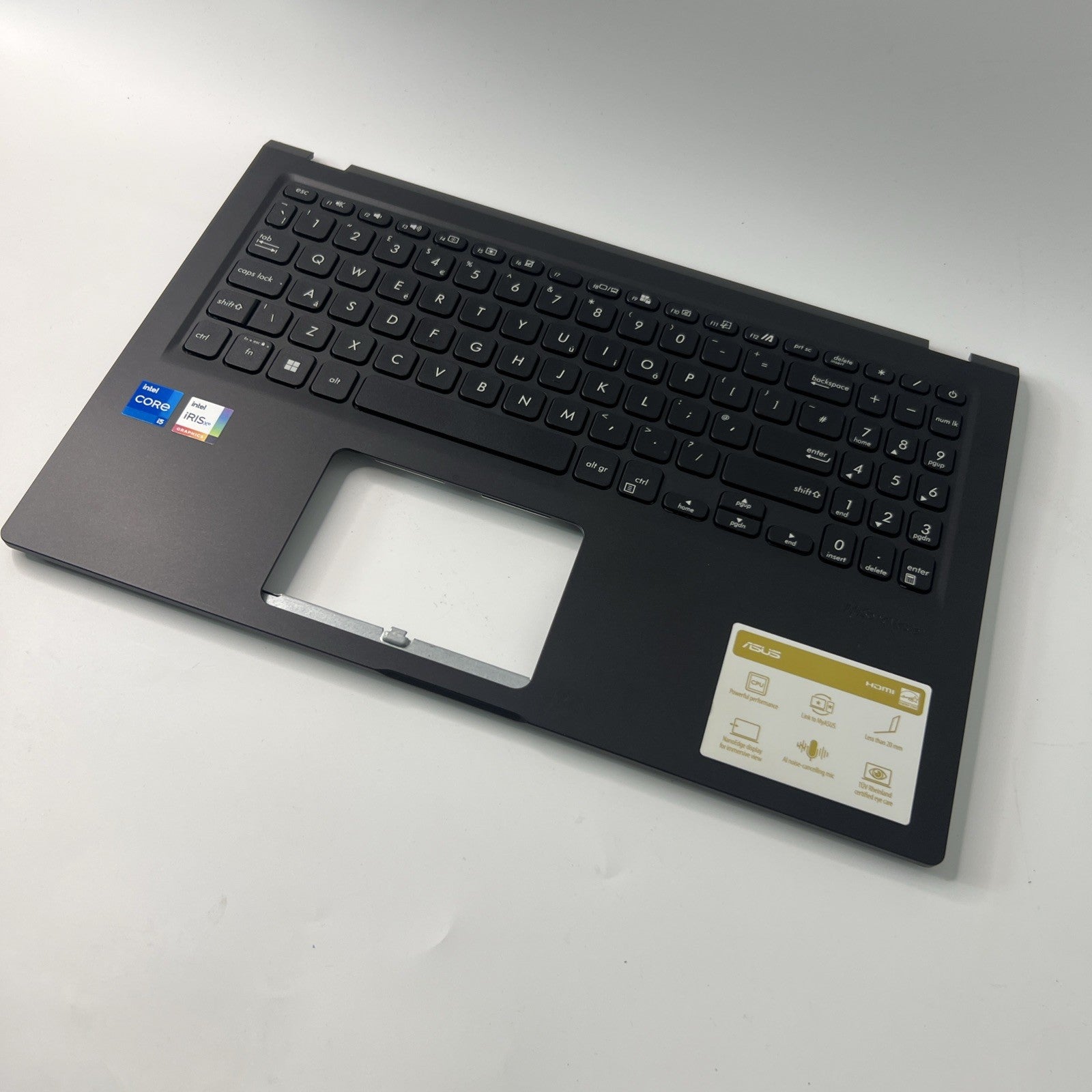 ASUS VivoBook X1500E Palmrest Assembly  UK keyboard 13N1-CMA0601 BLACK