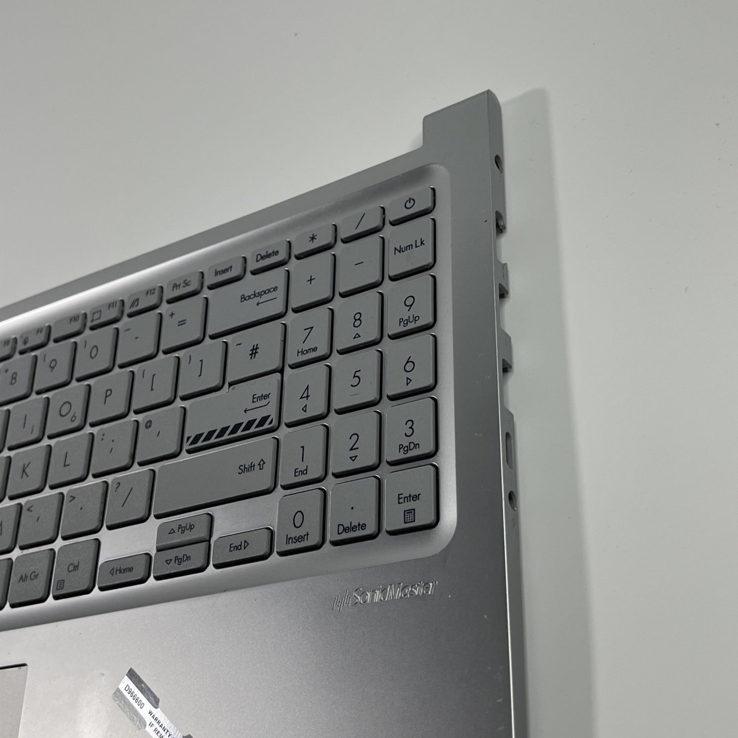 Genuine Silver Asus VB 15 X1504ZA Palmrest, Keyboard& Speaker 13N1-GVA0C01.