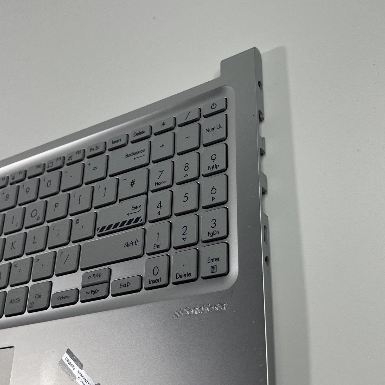 Genuine Silver Asus VB 15 X1504ZA Palmrest, Keyboard& Speaker 13N1-GVA0C01.