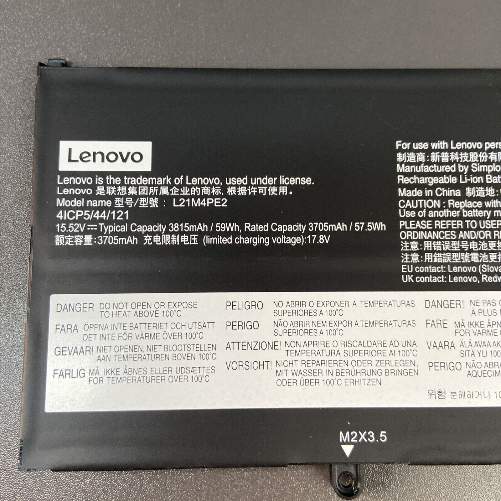 Genuine Lenovo Yoga 6 13ALC7 Laptop Battery 5B11F29411 5B11F29414, 5B11F29421