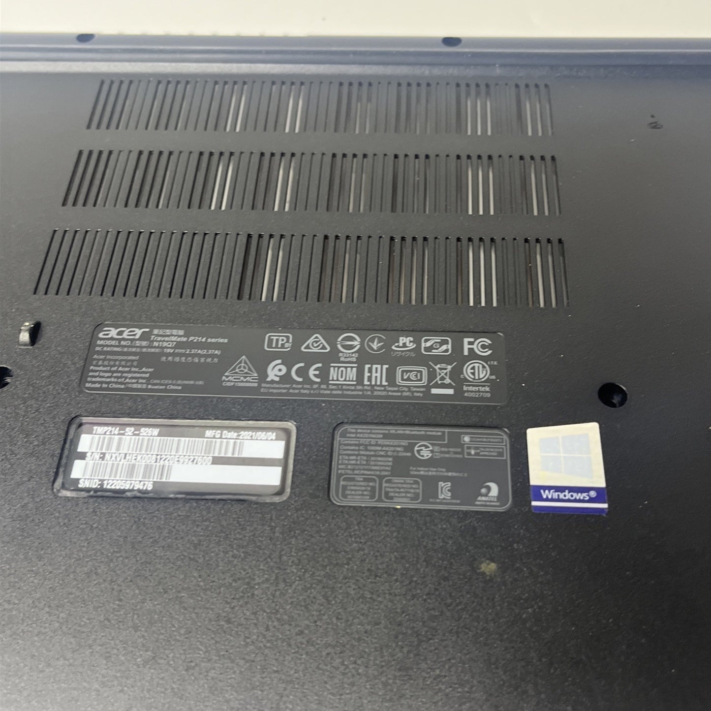 Genuine Black Acer Travelmate P214-52 Bottom Base Lower Cover