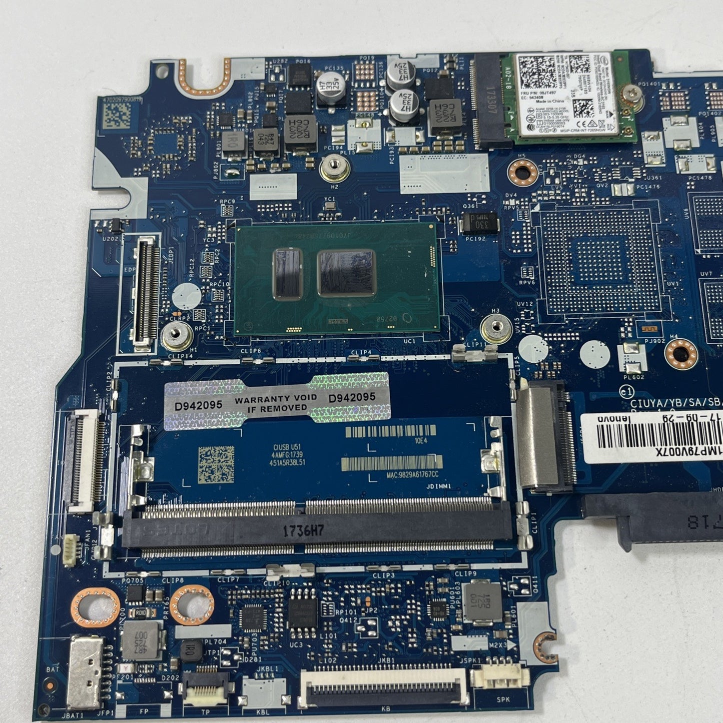 Genuine Lenovo IdeaPad 320S-14IKB Motherboard Intel Pentium Gold. FAULTY