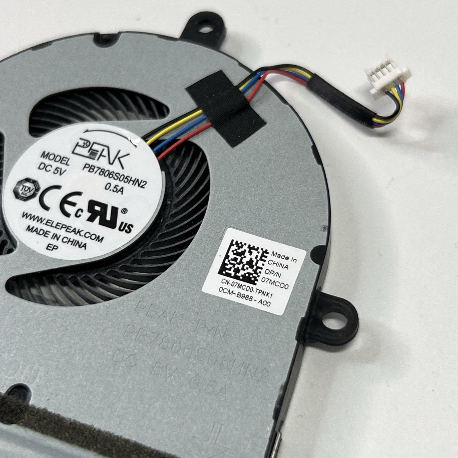 GENUINE Dell Inspiron 3505 CPU Cooling Cooler Fan 07MCD0