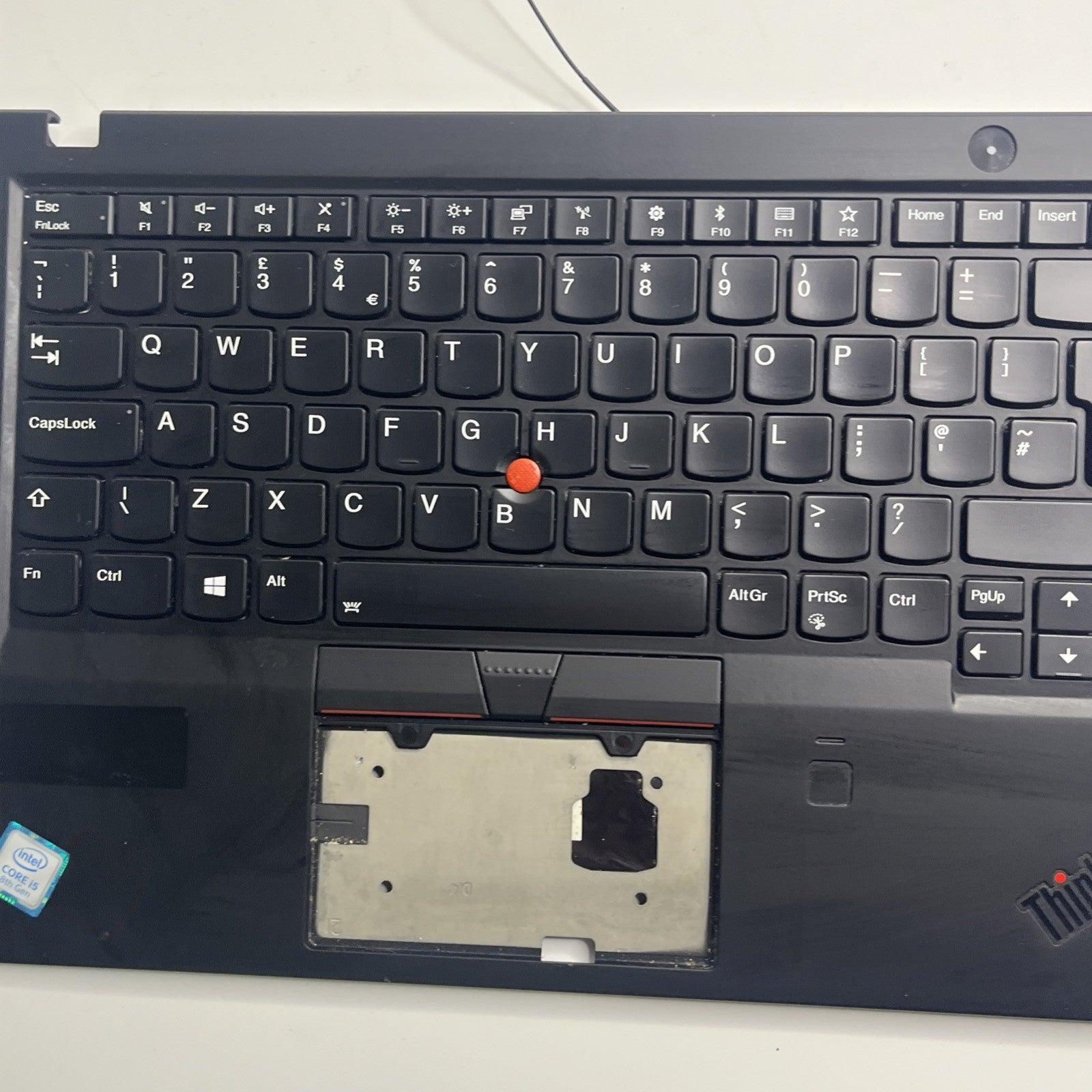 Genuine black Lenovo ThinkPad X1 Carbon 6th Gen Complete UK Palmrest