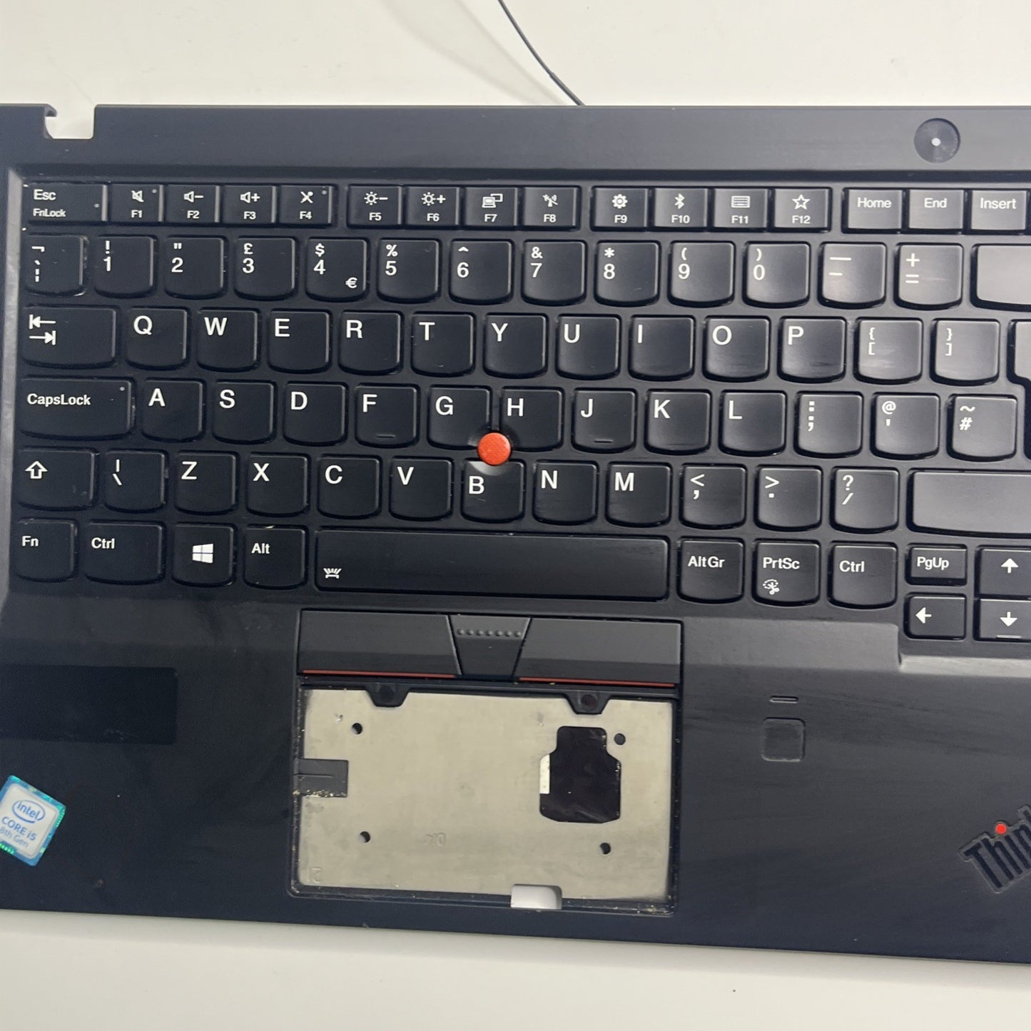 Genuine black Lenovo ThinkPad X1 Carbon 6th Gen Complete UK Palmrest