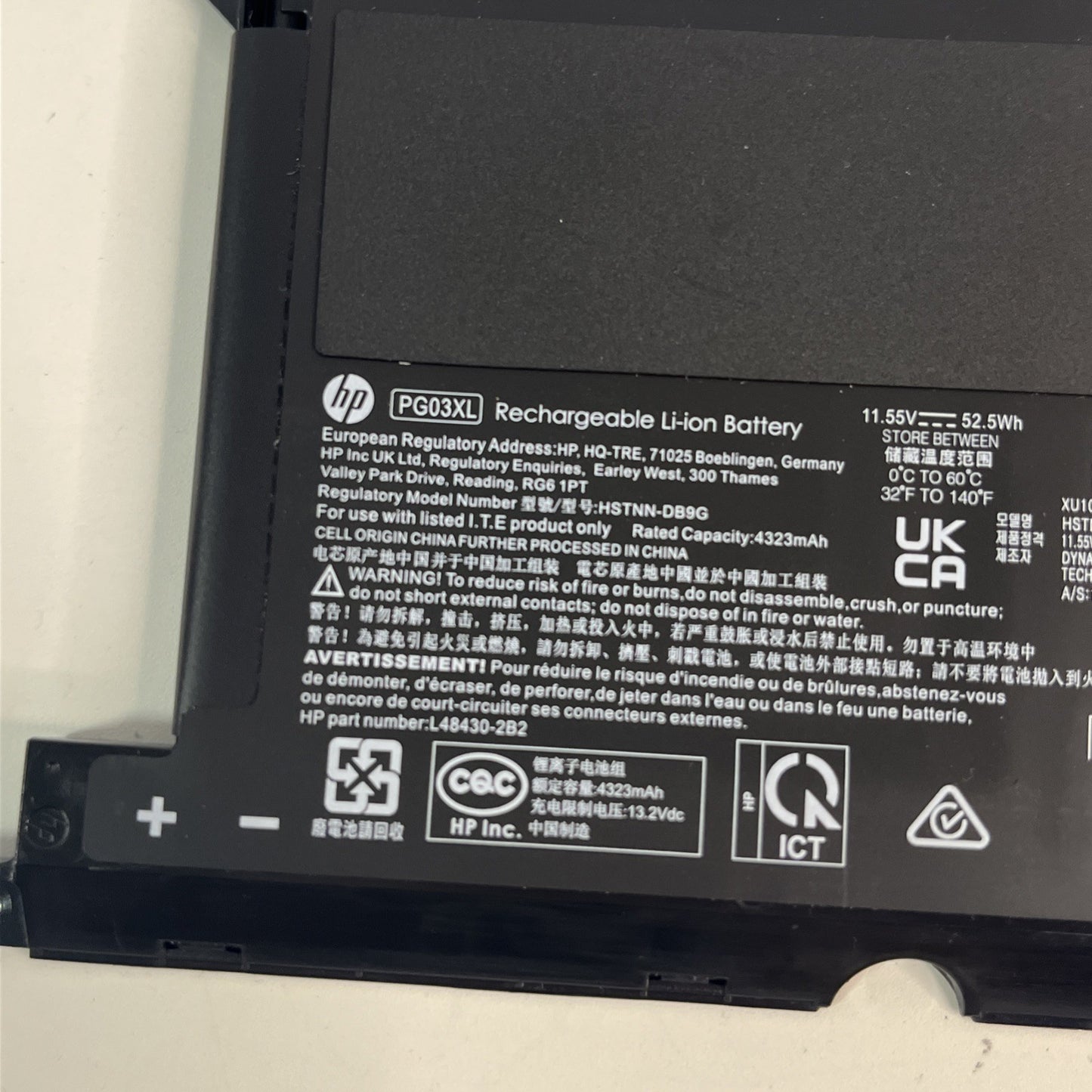 Genuine PG0XL  Hp Pavilion 15-Dk2029na  Battery, Battery Health Good