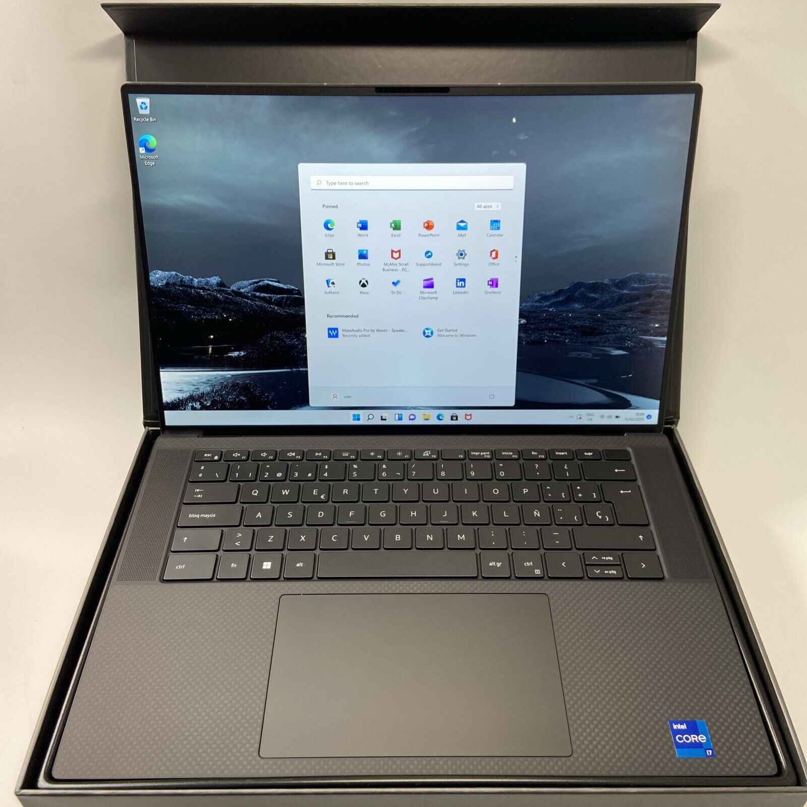 Dell XPS 15 9520 Laptop i7-12700H Gen 16GB RAM 1TB SSD RTX 3050 Ti Spanish KB