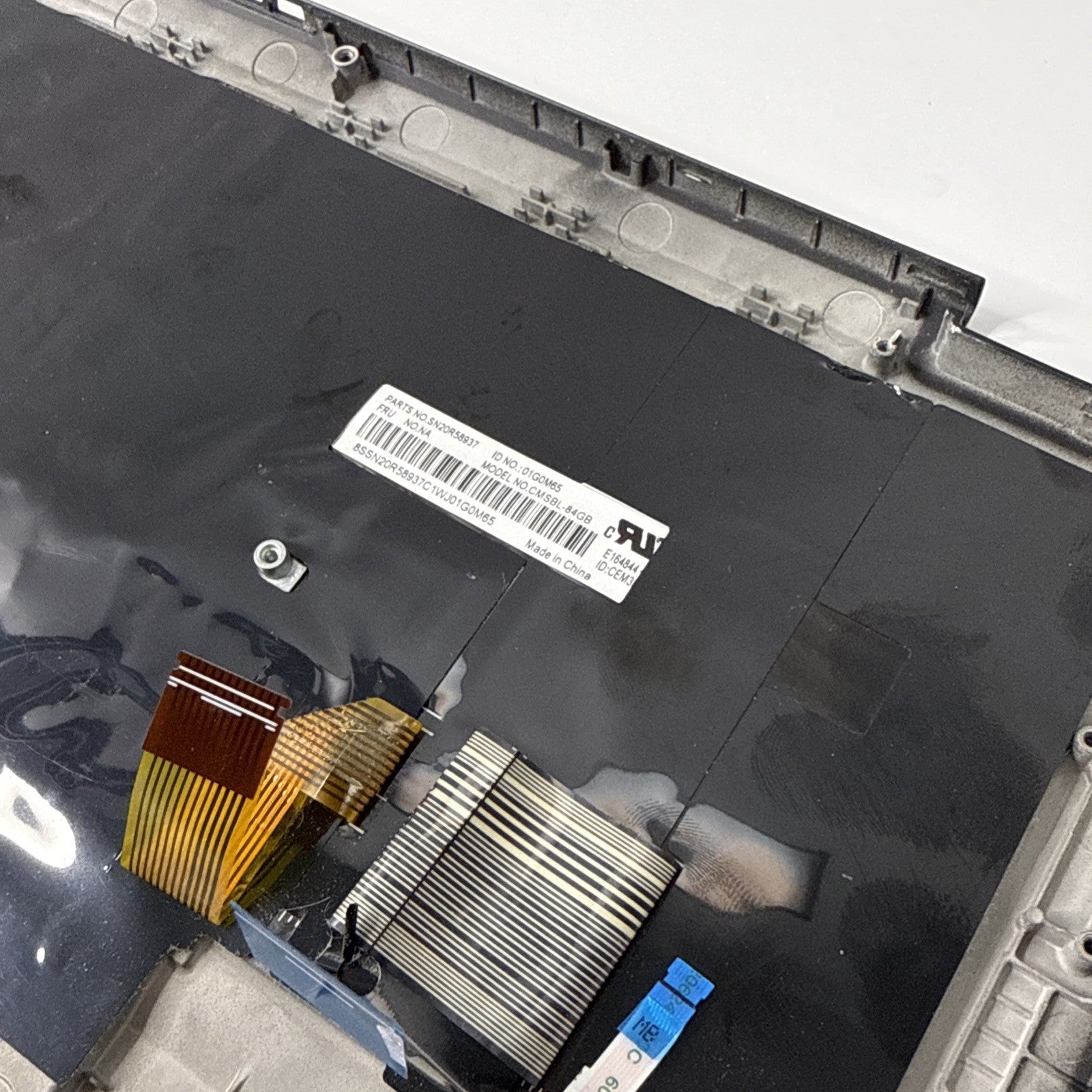 Genuine Lenovo x390 yoga Palmrest Assembly UK Keyboard (1 Key Missing)