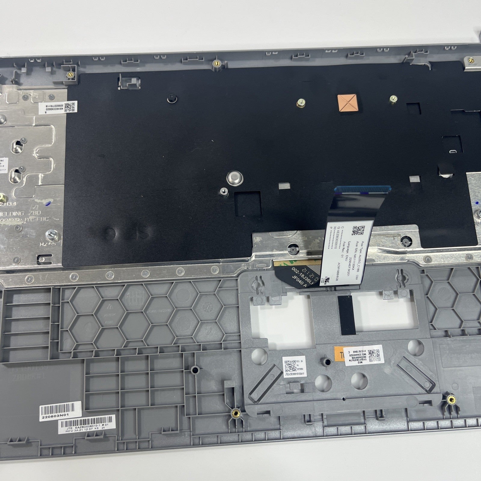 Genuine Acer Chromebook CB315-3H Palmrest And Keyboard Silver