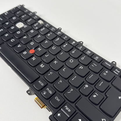 Lenovo Thinkpad Yoga 370 Genuine UK Backlit Keyboard 01HW603 (2 KEYS MISSING)