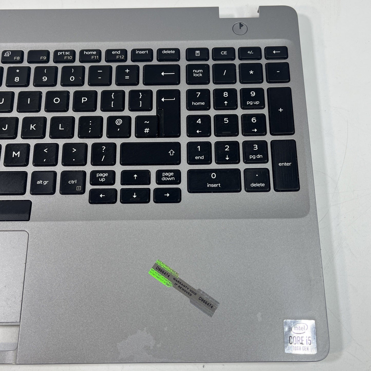 Genuine DELL LATITUDE 5510 Palmrest,keyboard,touchpad & Speakers.
