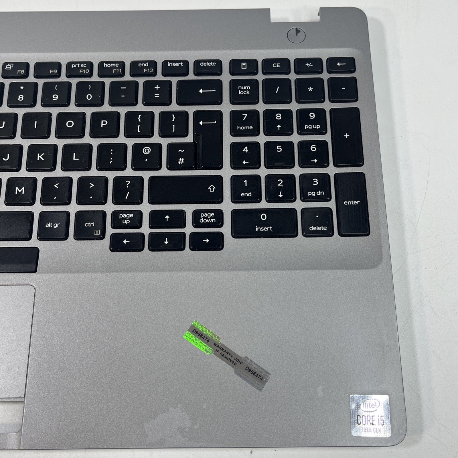 Genuine DELL LATITUDE 5510 Palmrest,keyboard,touchpad & Speakers.