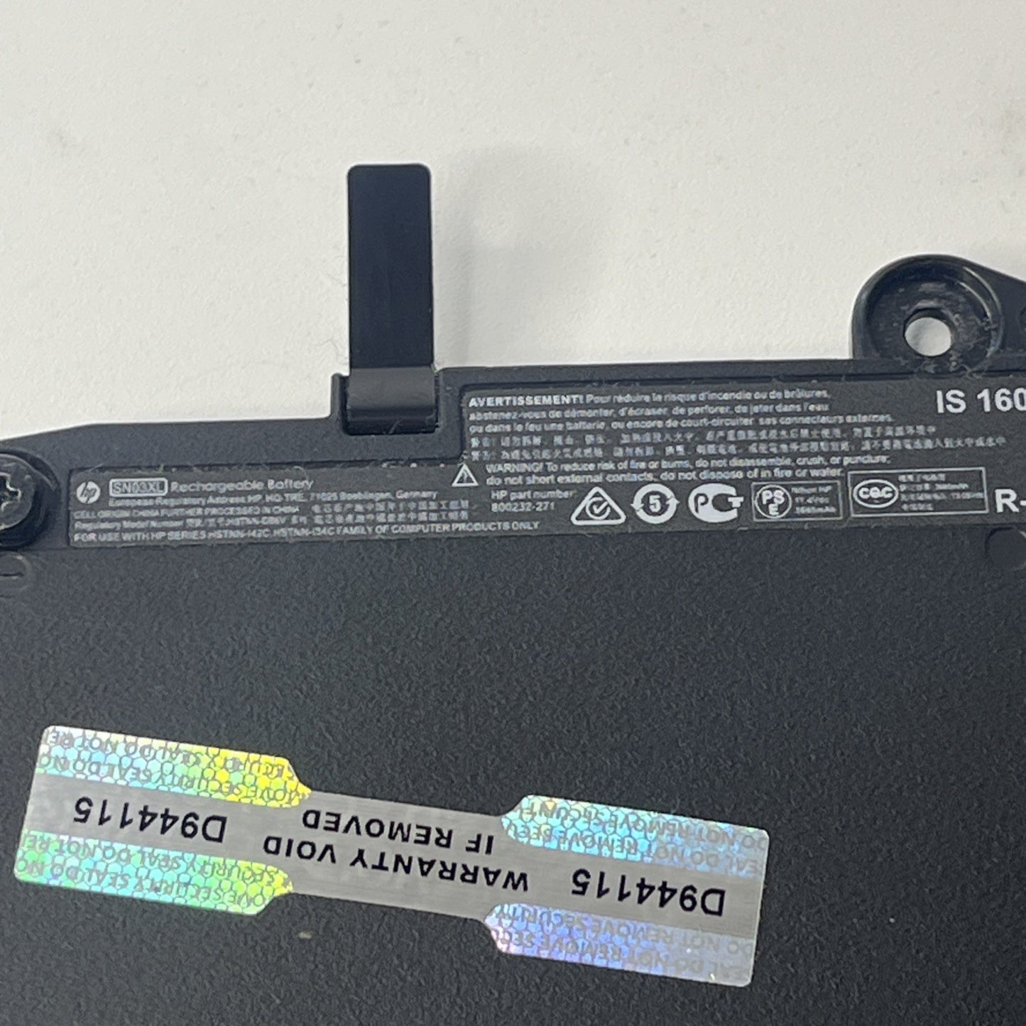 Genuine SN03XL Battery for HP EliteBook 820 G3  Very Good Condition