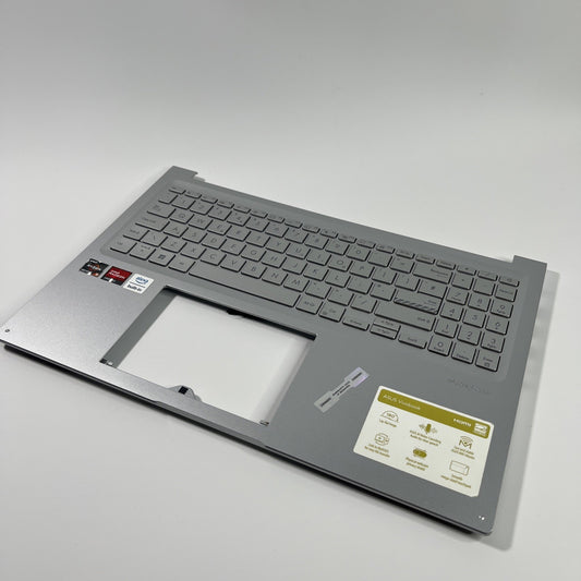 Genuine Silver ASUs vivobook 16 m1603QA palmrest And Keyboard 13N1-FBM0311