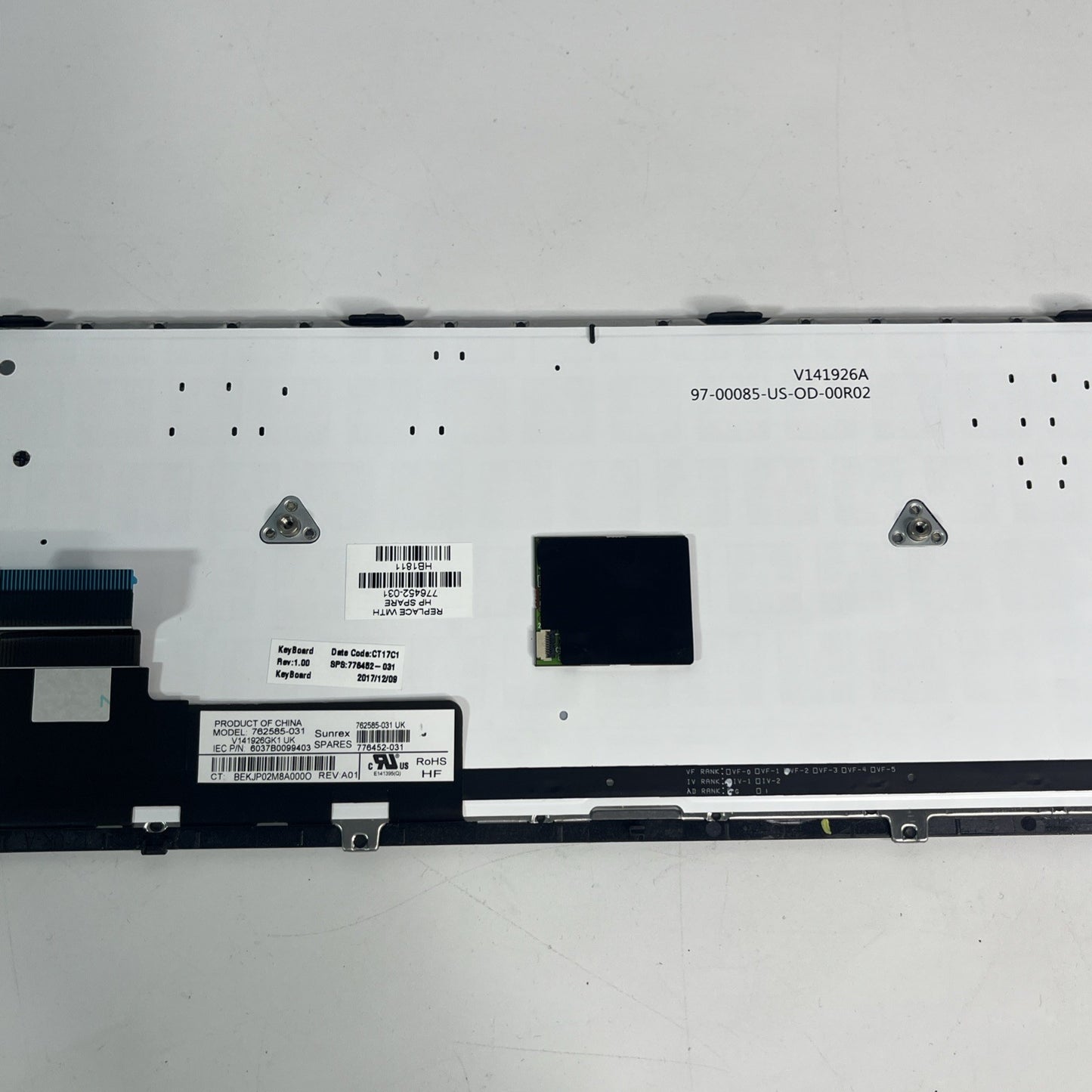 Genuine Hp Elitebook | 820 UK ENG Backlit Keyboard 762585-031