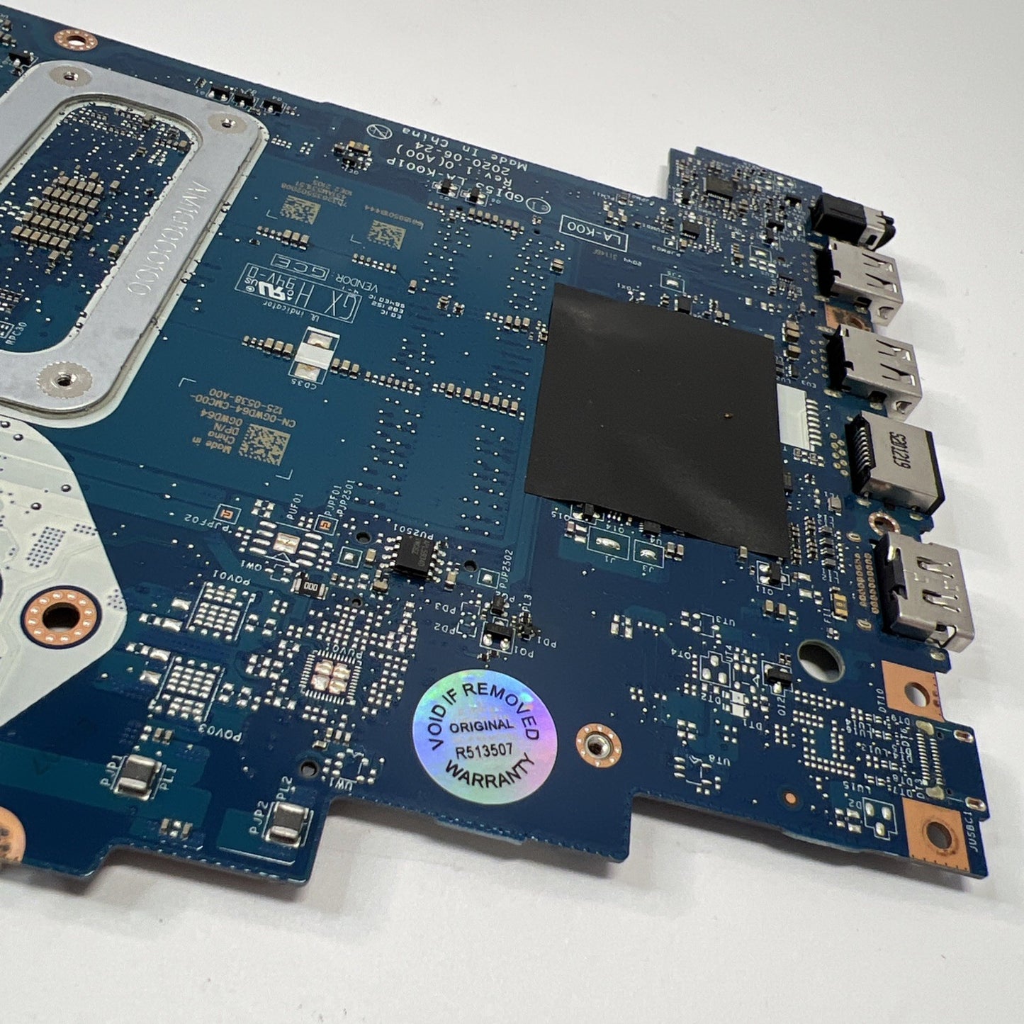 Dell Inspiron 3505 Laptop Motherboard Ryzen 5 3500U 2.10 GHz CPU 0GWD64 (FAULTY)