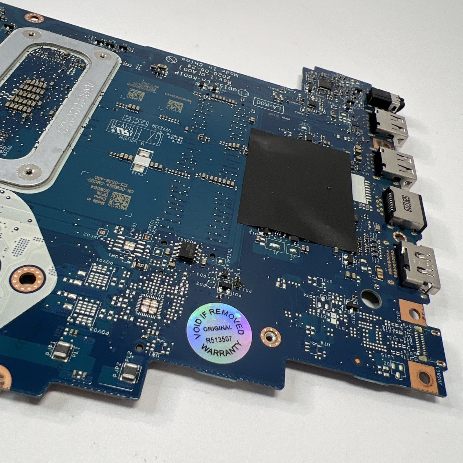 Dell Inspiron 3505 Laptop Motherboard Ryzen 5 3500U 2.10 GHz CPU 0GWD64 (FAULTY)