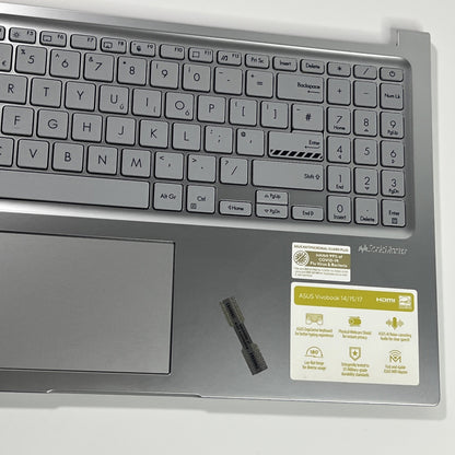 Genuine Silver Asus VB 15 X1504ZA Palmrest, Keyboard& Speaker 13N1-GVM0401.#G A